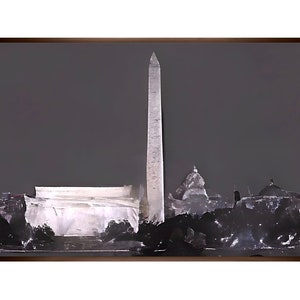 Washington DC Skyline Print | Neutral Colors | Digital Download