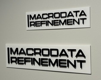LARGE Macrodata Refinement sign from Severance Apple TV - Lumon Industries (NEW Larger Size!)