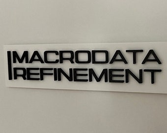 Macrodata Refinement - Lumon Wall Sign from Severance (smaller version)