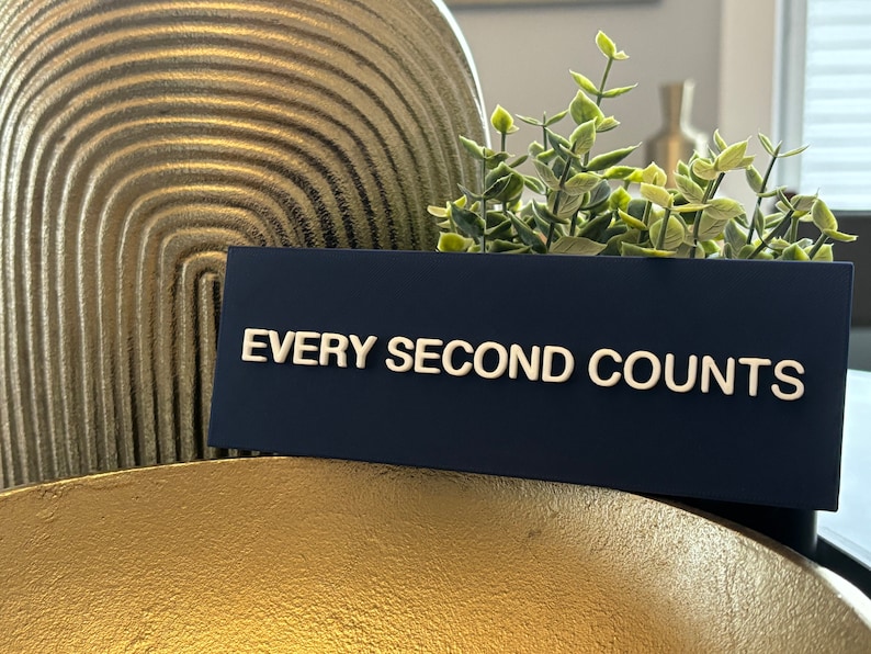 Every Second Counts Sign from FX's The Bear REGULAR Sized Custom made in USA The Berf, Chicago Beef, Chef image 5