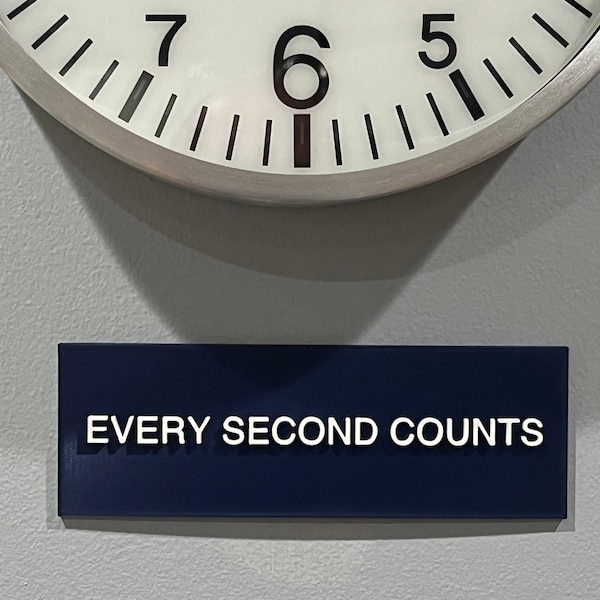 The Bear Every Second Counts Sign Etsy