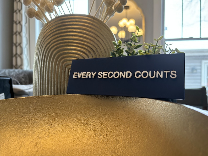 Every Second Counts Sign from FX's The Bear REGULAR Sized Custom made in USA The Berf, Chicago Beef, Chef image 6