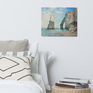 Cartel de The Cliffs at Étretat Metal de Claude Monet