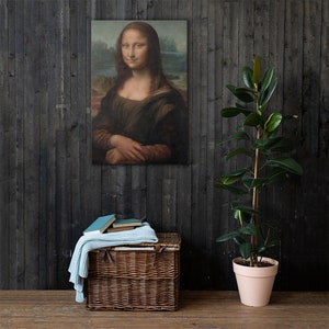 Leonardo da Vinci Mona Lisa - Large Canvas Print 24x36