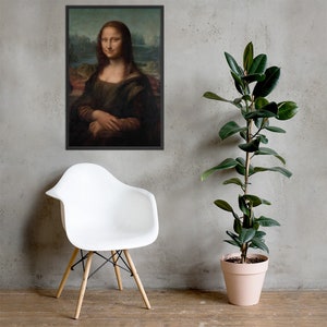 Leonardo da Vinci Mona Lisa - Large Framed Print