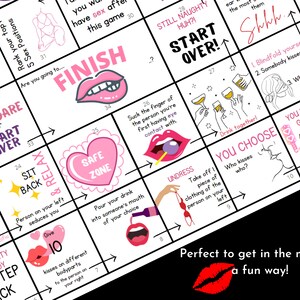 Printable Swingers Board Game for Couples | Foreplay Game Sex Game ...