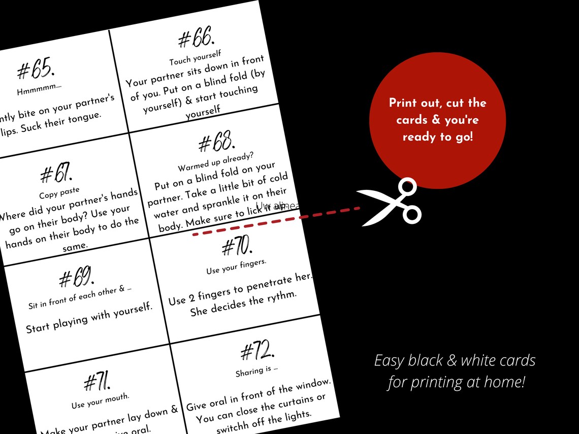 Sex Games Couple Game Foreplay Game Printable Date Night Activity Adult ...