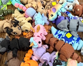 3D Printed Articulated Fidget Animals: Sensory Desk Toys for Focus & Stress Relief