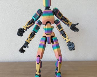 Four-armed Dummy 13 Action Figure With 4 Swords & Hat - Unique