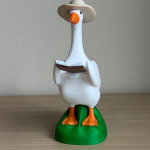 Accesorio de ganso de escritorio, sombrero magnético, complemento de disfraz intercambiable, accesorios de ganso de porche en miniatura, decoración impresa en 3D, lindo juguete de oficina, regalo divertido imagen 11