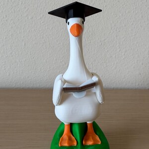 Quirky Workspace Animal Figurine Desk Goose Companion 7 Inch 3D Printed Statue Magnetic Accessory Holder Office Buddy Gift Teacher Appreciation Present Cute Coworker Gift Funny Home Office Personality Conversation Starter Unique Animal