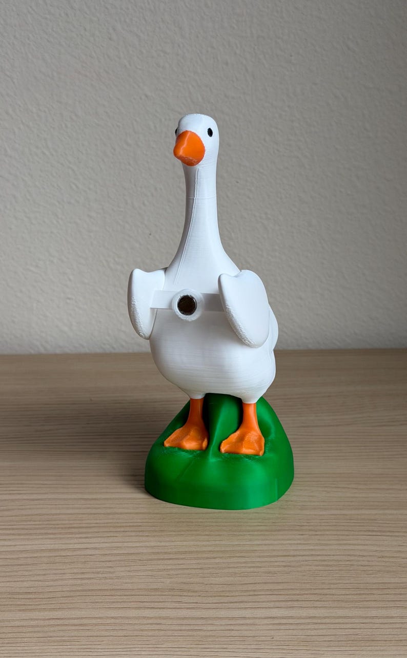 Desk Goose Figurine Porch Goose Lover Gift Teacher Appreciation Cute Office Buddy Statue Conversation Starter Quirky Workspace Animal afbeelding 18