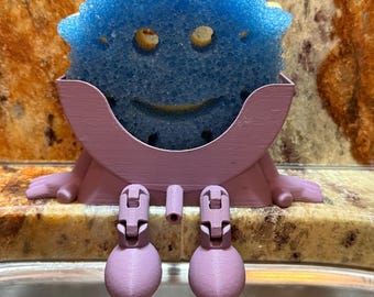 Scrub Daddy Holder Sponge Stand Sink Organizer Kitchen Accessory 3d Printed Countertop Storage Solution Gift Idea Housewarming Home