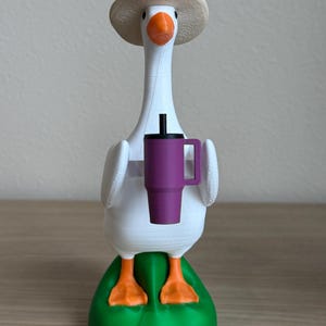 Desk Goose Figurine Porch Goose Lover Gift Teacher Appreciation Cute Office Buddy Statue Conversation Starter Quirky Workspace Animal afbeelding 11