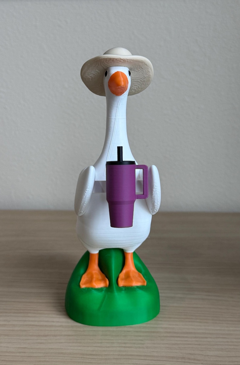 Desk Goose Figurine Porch Goose Lover Gift Teacher Appreciation Cute Office Buddy Statue Conversation Starter Quirky Workspace Animal afbeelding 11