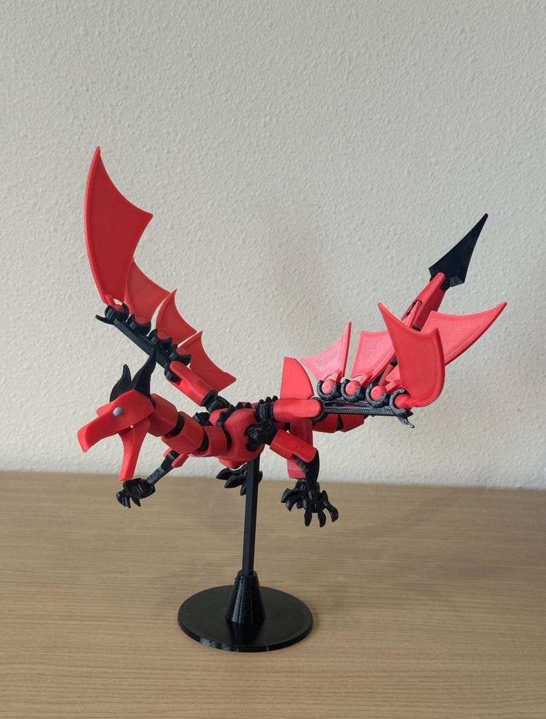 Dummy 13 Dragon Action Figure Kids Adults Toys 3d Printed Petg Pla Figures Articulated Fantasy Model Poseable Collector Display Gift Men Bild 8
