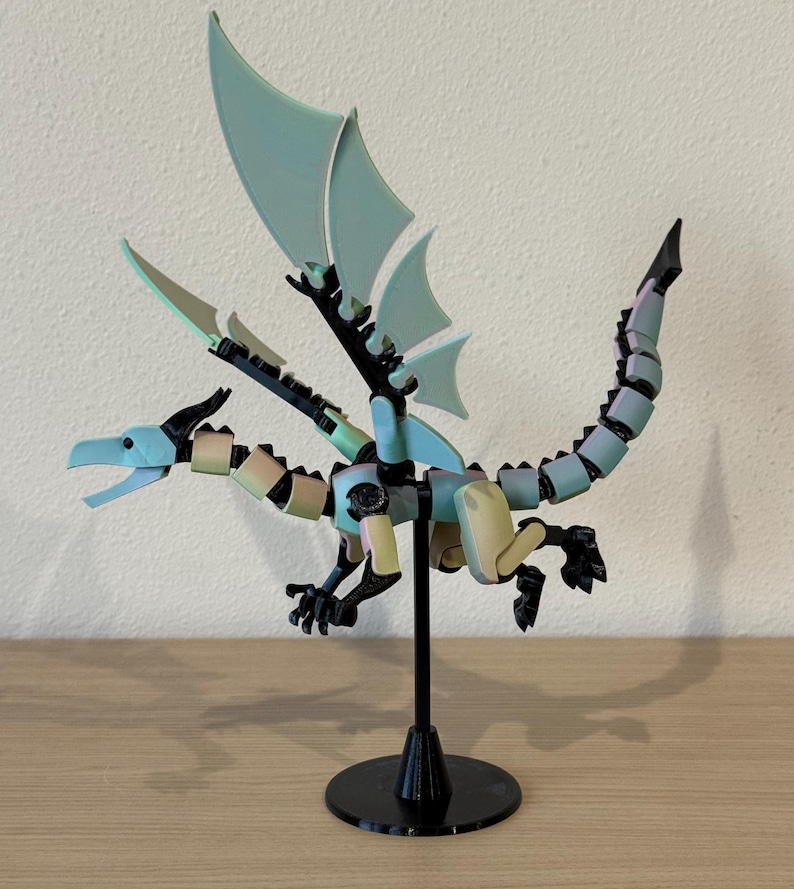Dummy 13 Dragon Action Figure Kids Adults Toys 3d Printed Petg Pla Figures Articulated Fantasy Model Poseable Collector Display Gift Men Bild 6