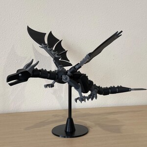 Articulated Fantasy Dragon Model Poseable Action Figure 3D Printed PETG PLA Dummy 13 Design Kids Adults Collector Toys Display Stand Gift Men Birthday Present Fully Articulated Movement Customizable Sizes Colors Detailed Sculpted Features