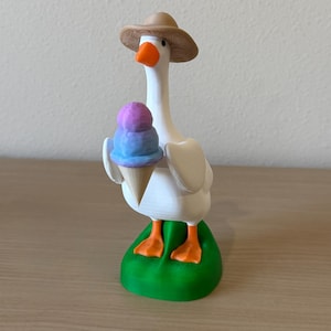 Accesorio de ganso de escritorio, sombrero magnético, complemento de disfraz intercambiable, accesorios de ganso de porche en miniatura, decoración impresa en 3D, lindo juguete de oficina, regalo divertido imagen 8
