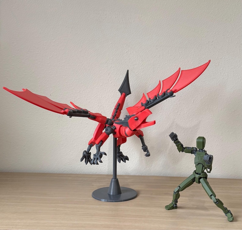 Dummy 13 Dragon Action Figure Kids Adults Toys 3d Printed Petg Pla Figures Articulated Fantasy Model Poseable Collector Display Gift Men Bild 18