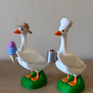 Desk Goose Figurine Porch Goose Lover Gift Teacher Appreciation Cute Office Buddy Statue Conversation Starter Quirky Workspace Animal afbeelding 16