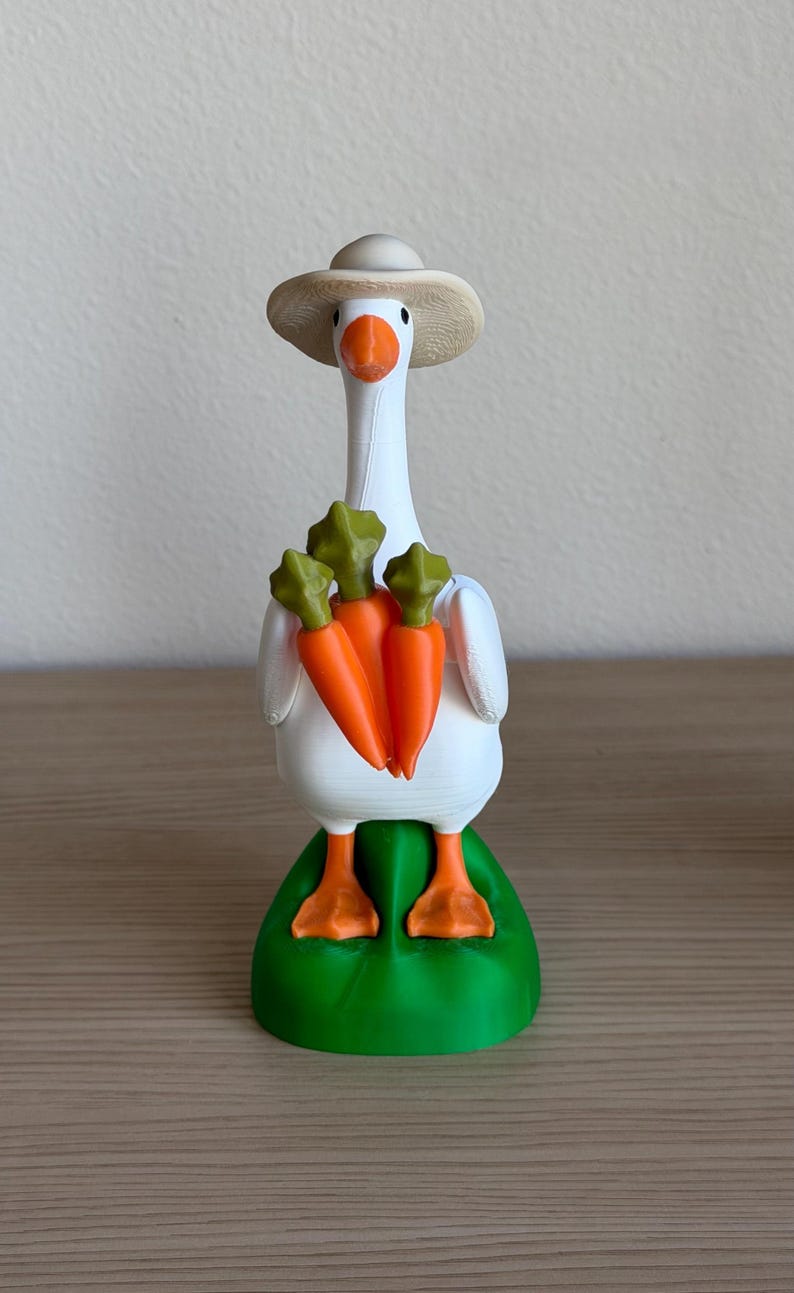 Office Toy Gift Funny Workspace Ornament Bookshelf Charm Collectible Desk Goose Accessory Magnetic Hat Addon Swappable Costume Miniature 3d Printed Decoration Cute Office Collection Desk Companion Seasonal Theme Custom Setup Perfect Gift