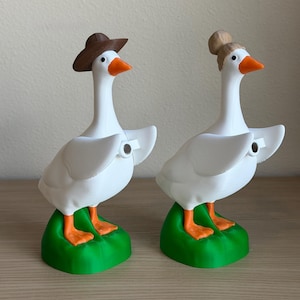Accesorio de ganso de escritorio, sombrero magnético, complemento de disfraz intercambiable, accesorios de ganso de porche en miniatura, decoración impresa en 3D, lindo juguete de oficina, regalo divertido imagen 17
