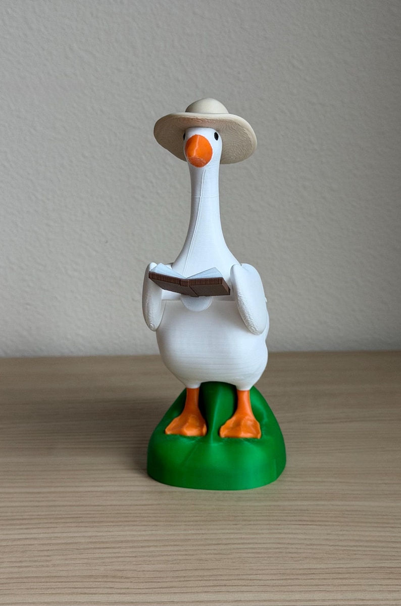 Desk Goose Figurine Porch Goose Lover Gift Teacher Appreciation Cute Office Buddy Statue Conversation Starter Quirky Workspace Animal afbeelding 12