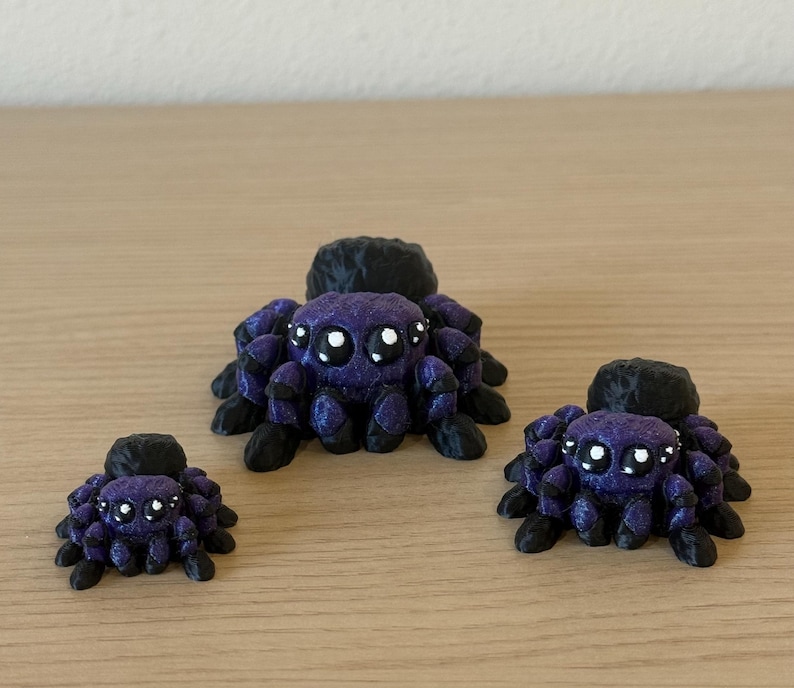 3D Printed Jumping Spider Fidget Toy – Articulated Flexi Spider- NEW SIZES image 10
