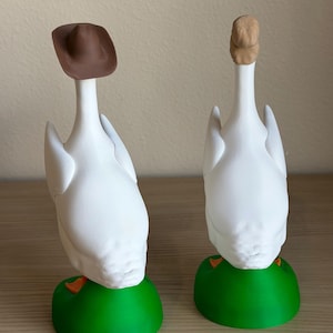 Accesorio de ganso de escritorio, sombrero magnético, complemento de disfraz intercambiable, accesorios de ganso de porche en miniatura, decoración impresa en 3D, lindo juguete de oficina, regalo divertido imagen 18