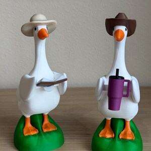 Desk Goose Figurine Porch Goose Lover Gift Teacher Appreciation Cute Office Buddy Statue Conversation Starter Quirky Workspace Animal afbeelding 15