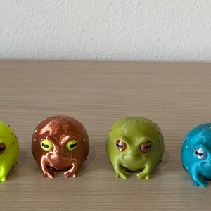 Rain Frog Statue Grumpy Disapproving Design 3D Printed Figurine Funny Desk Buddy Animal Gift Office Coworker Present Cute Amphibian Collectible Novelty Workspace Humor Decoration Shelf Display Ornament Gag Present Frog Lover Gift Quirky