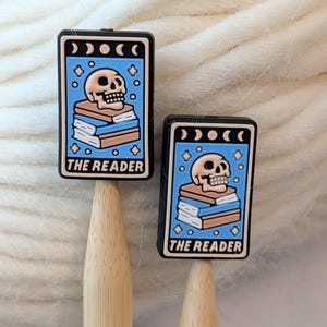 Knitting Needle Point Protectors | Reader Tarot Card Stitch Stoppers | Knitting Notions | Gifts for Knitters | Needle Stoppers
