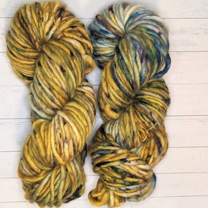Hand Dyed Yarn | Super Bulky Wool Yarn | Luxury Merino Wool Yarn | Indie Dyed Yarn | 82 yards