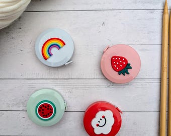 Metro a nastro retrattile / Metro a nastro carino / Articoli per maglieria / Articoli per cucito / Regali per maglieria, cucito, uncinetto / Attrezzi carini