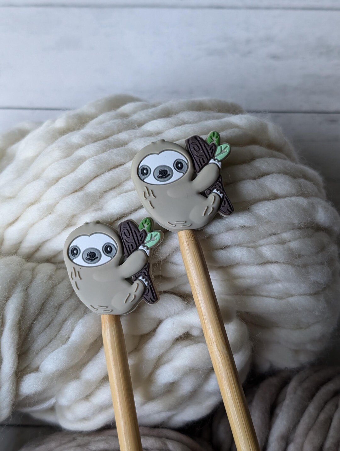Sloth Needle Knitting Needle Point Protectors | Sloth Stitch Stoppers | Knitting ...