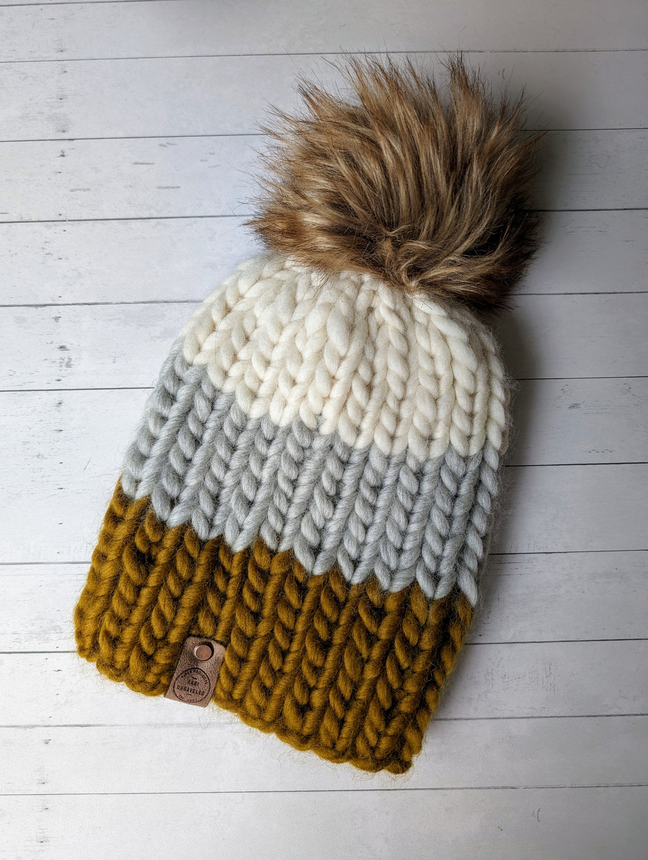 Luxury Knit Wool Beanie | Chunky Knit Beanie With Pom Pom