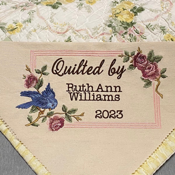 Corner Quilt Labels Etsy