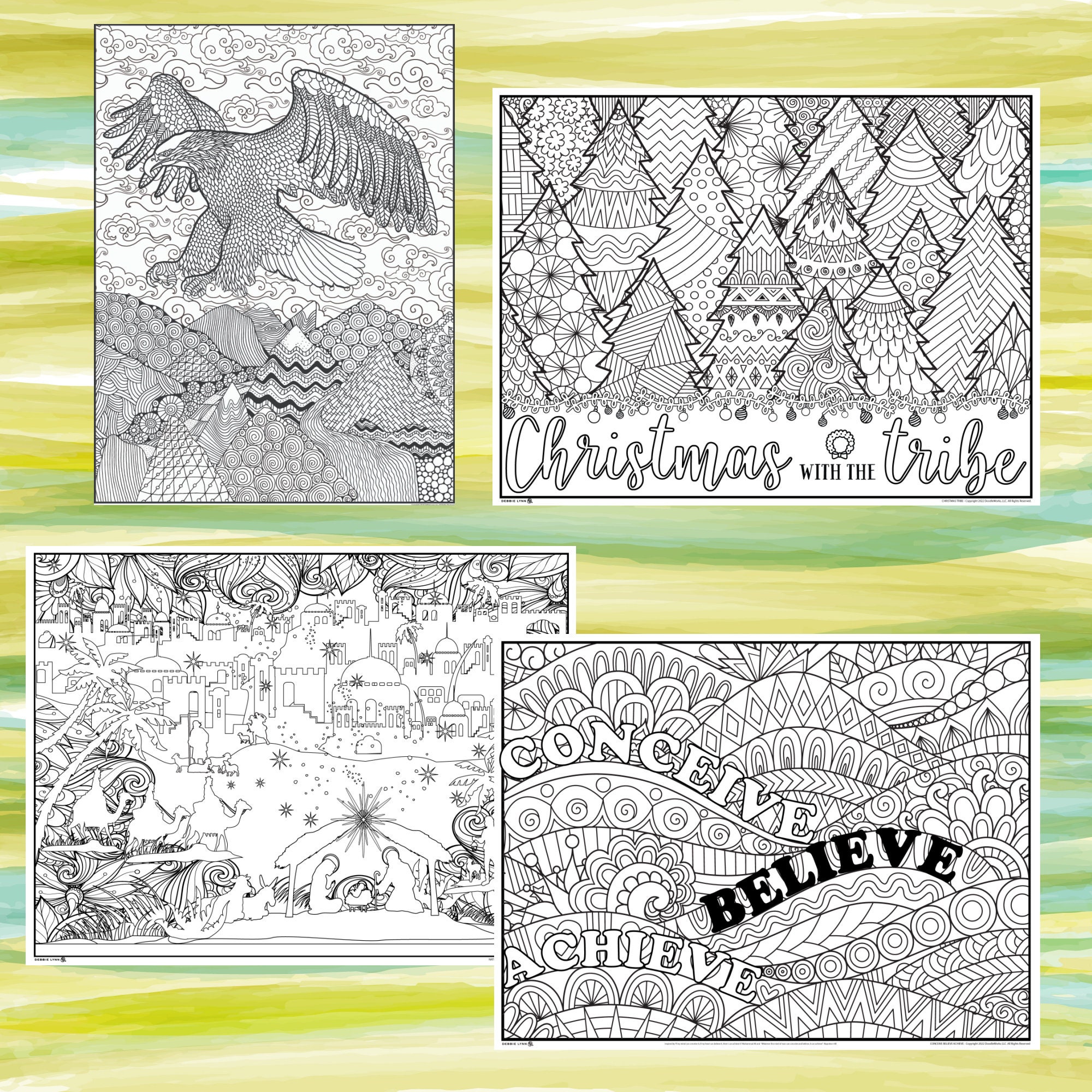 Debbie Lynn Rolled Coloring Posters 36x48 - Etsy