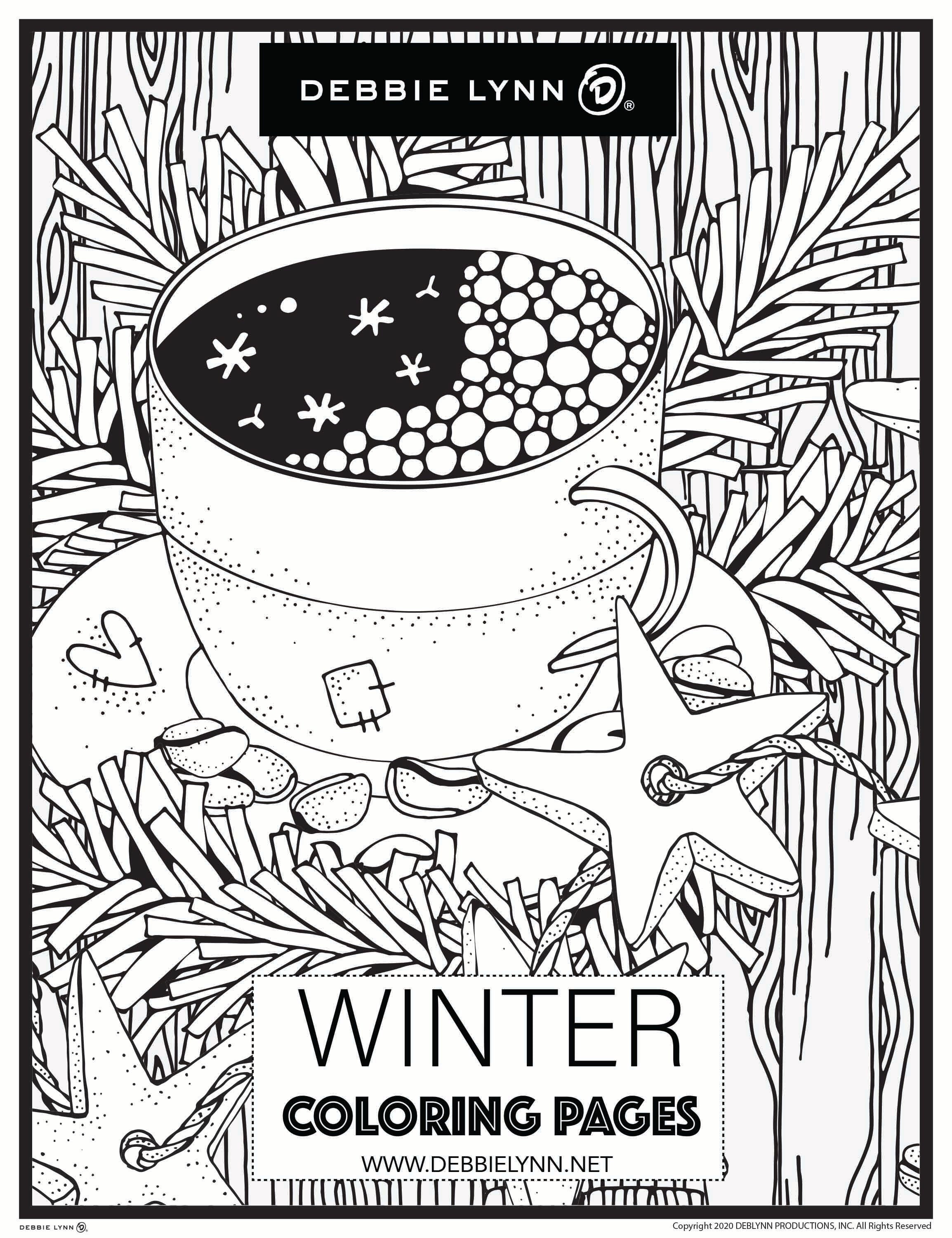 ONLY 1 LEFT in Stock Country Winter Coloring Book for Adults, Features 30  Coloring Pages, Printable PDF Coloring Pages 