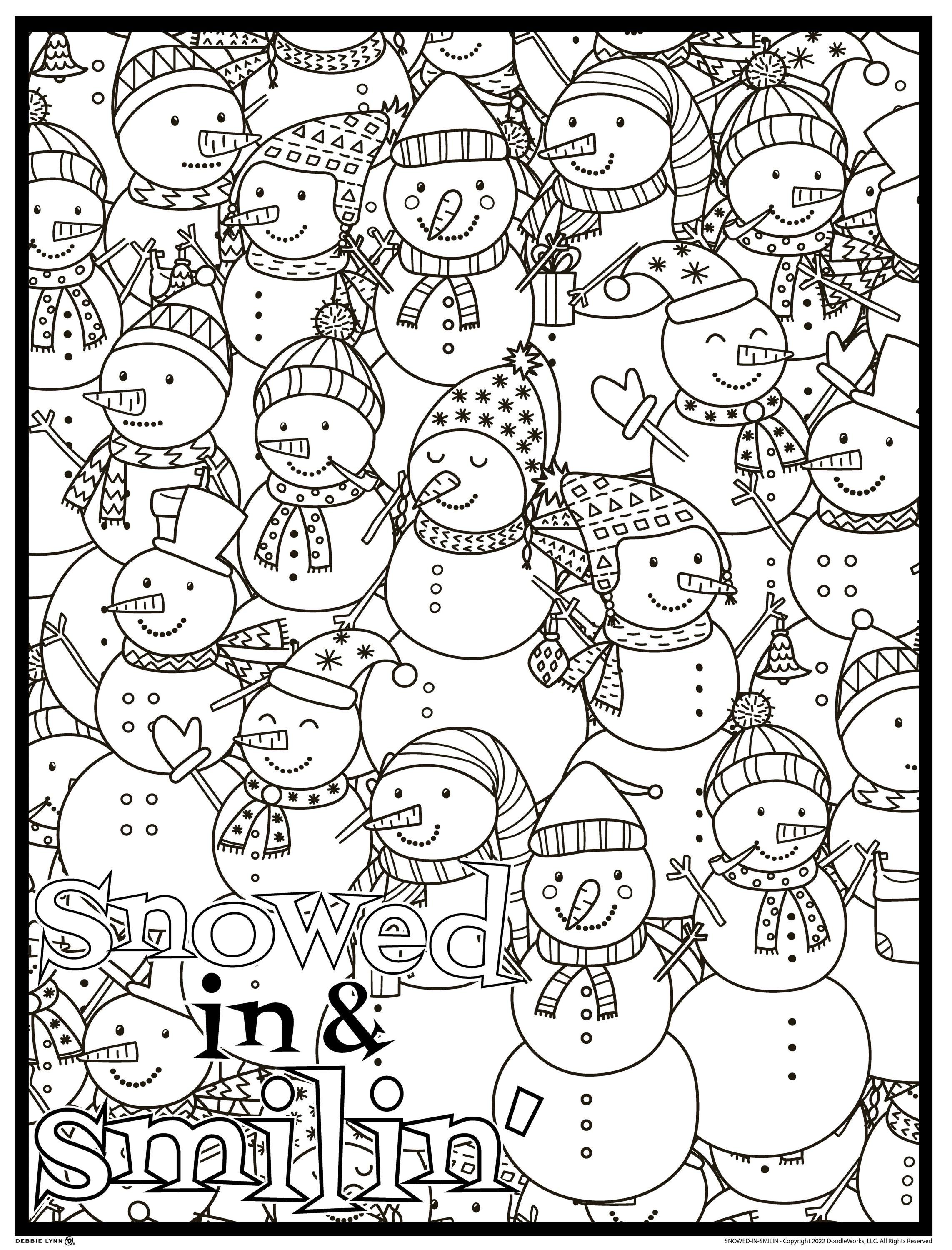 Debbie Lynn Rolled Coloring Posters 18x24 Affirmation Poster for Family