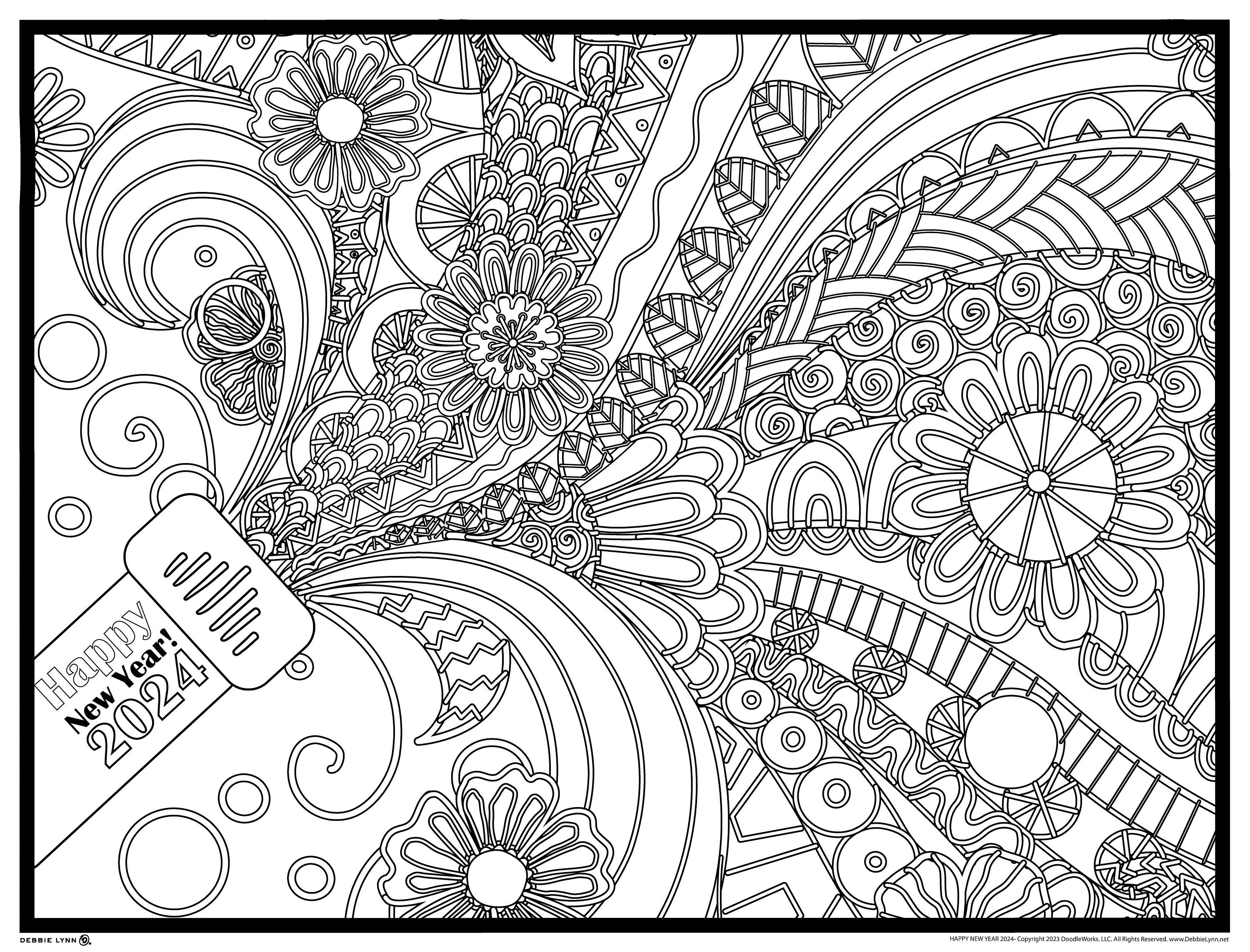 Debbie Lynn Rolled Coloring Posters 18x24 - Etsy
