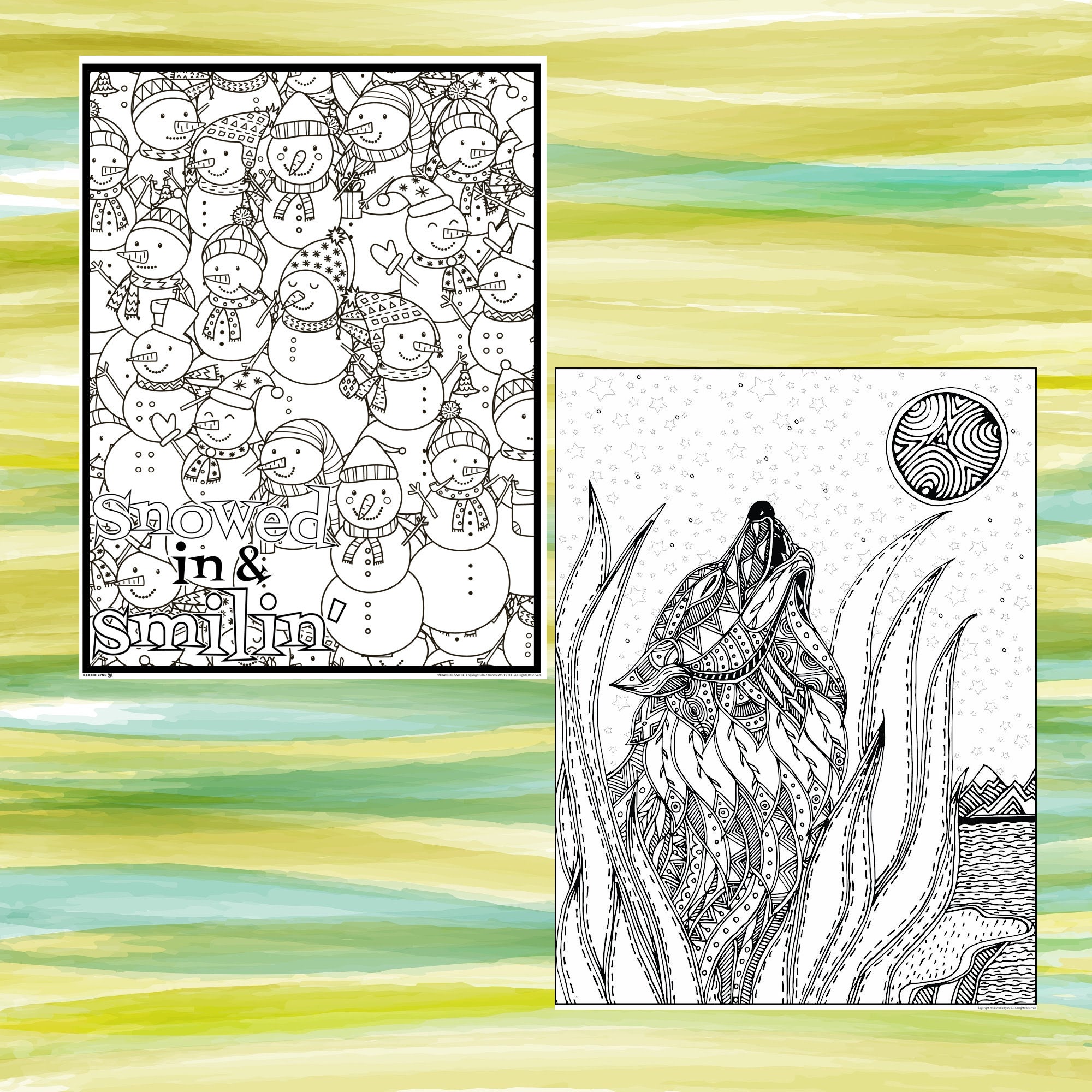 Debbie Lynn Rolled Coloring Posters 36x48 - Etsy