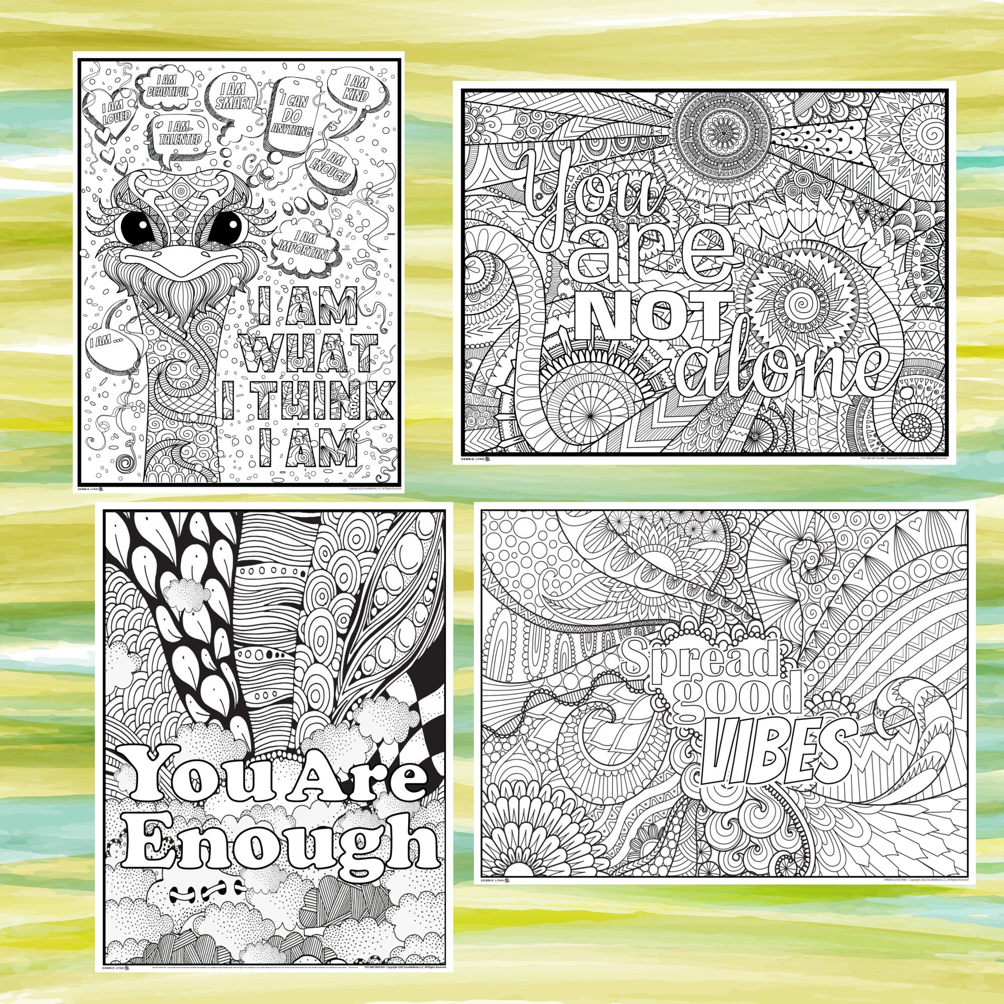 Debbie Lynn Rolled Coloring Posters 36x48 - Etsy