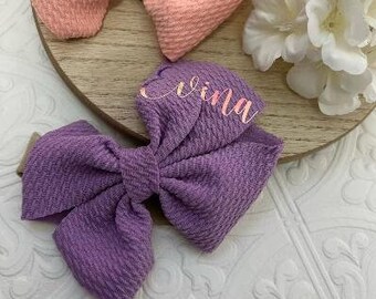 Personalized Baby Bows