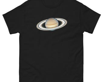 Saturn T-Shirt | Hubble Space Telescope Planet Tee | NASA Space Photography Shirt | Astronomy Gift | Solar System Unisex Tee