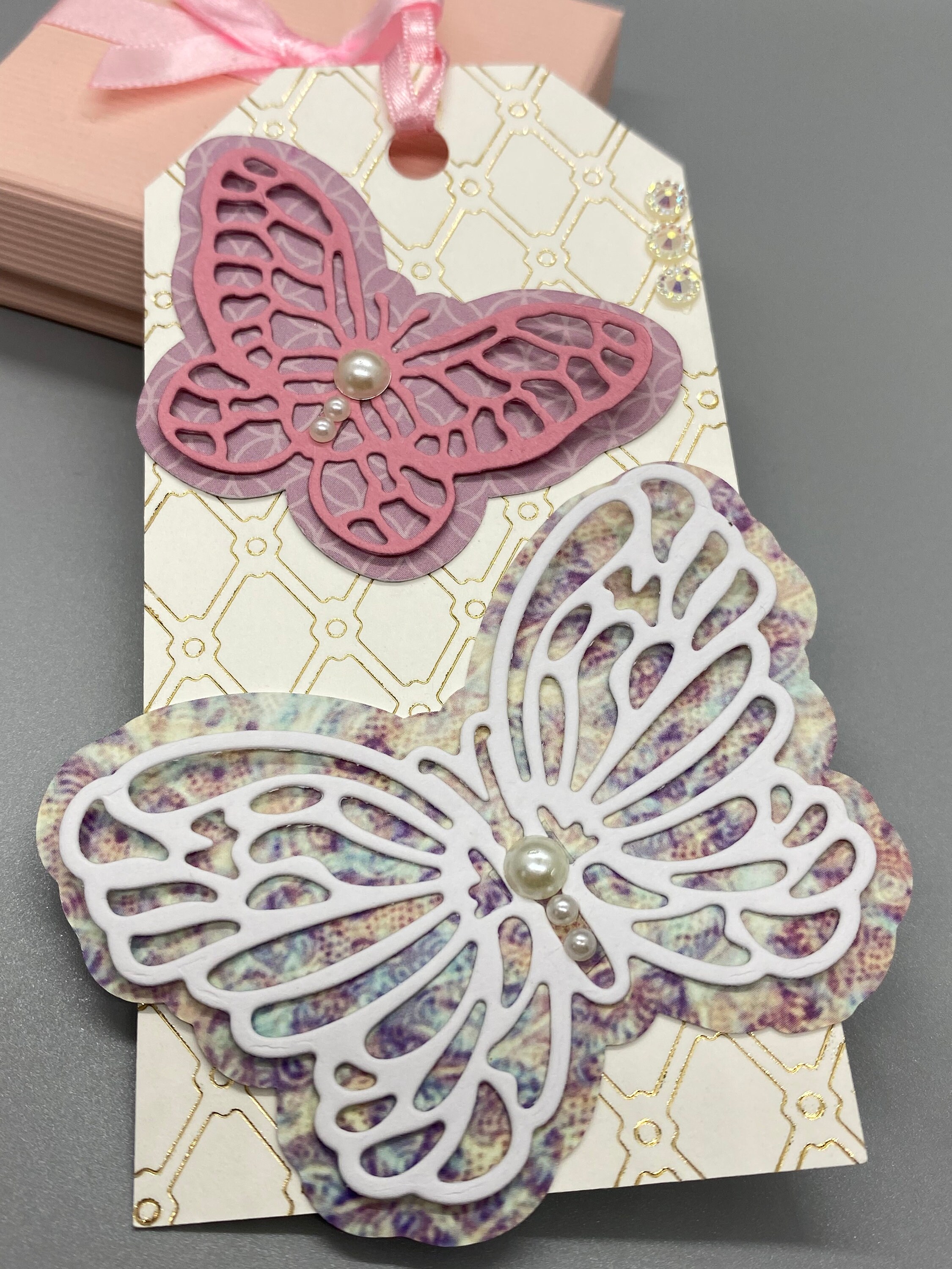 Butterfly Gift Tags X3 Large Birthday Gift Tags Gift Tags Etsy UK