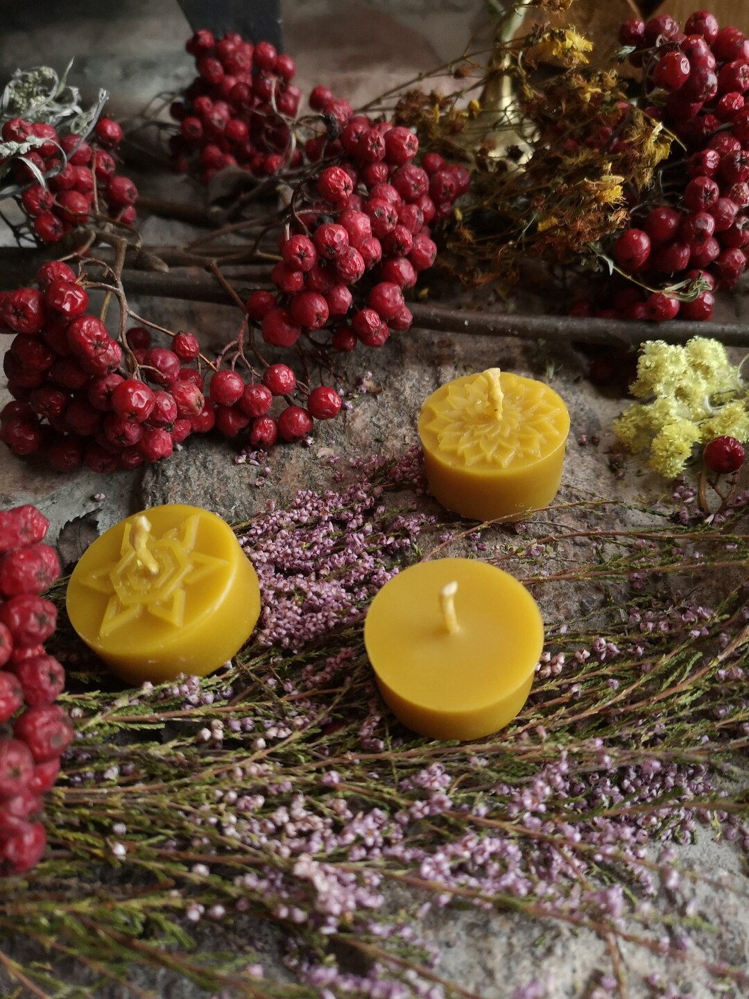 Set of 21 Pure Beeswax Tea Light Candles Handmade Bees Wax Etsy