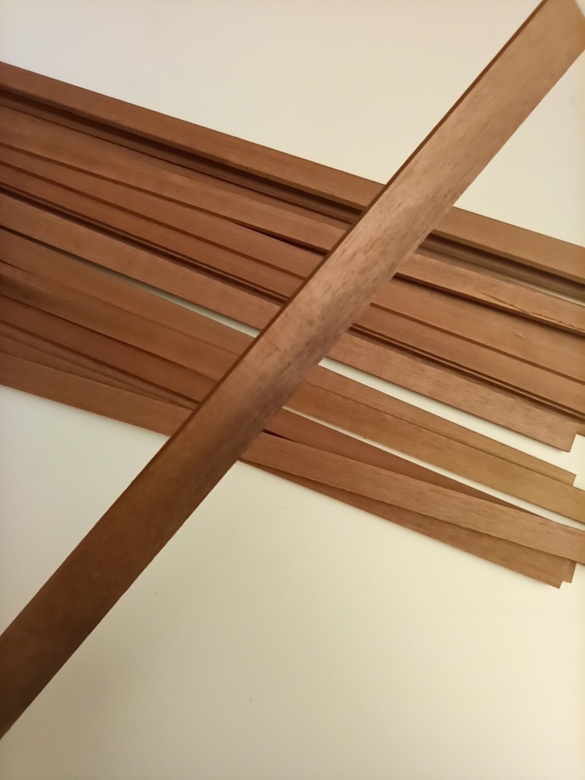 Mahogany Wood Sheet Plank Thin 1/32 x 3 x 12 long Veneer