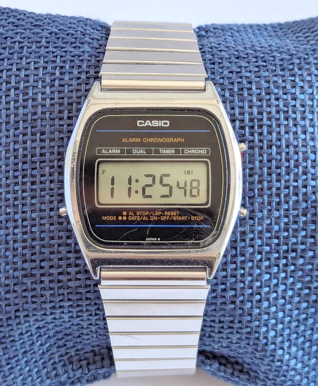 Vintage Casio Digital Watch - Stainless Steel - Alarm Chronograph - Etsy